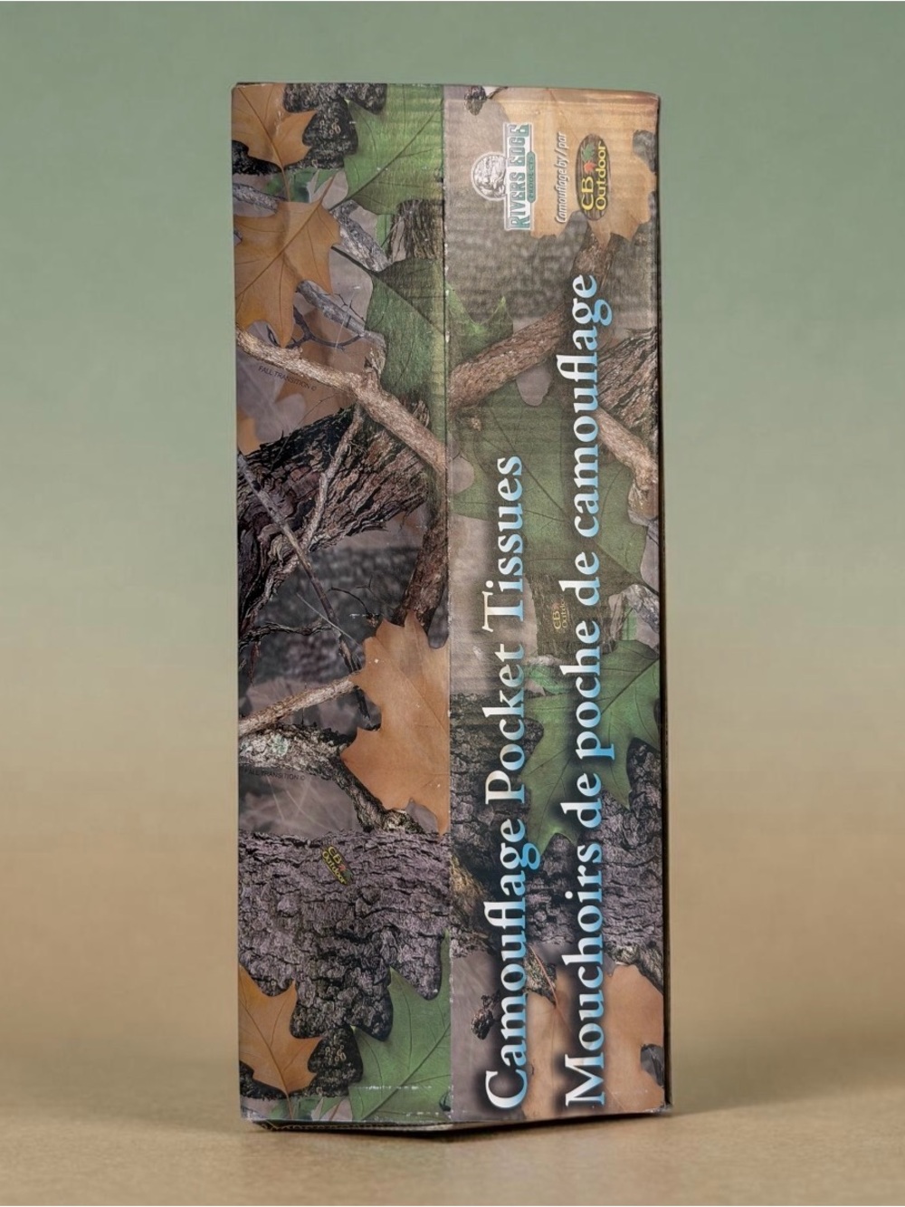 Realtree Style Camouflage Large Box of Individually Wrapped Pocket Tissues